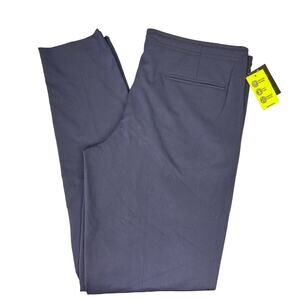 Murano Performance Pants Slacks 34x34 Navy Blue NEW Flat Front Dress Pants